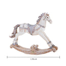Statuina Cavallo a Dondolo 36 cm in Resina