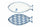Set 2 Piattini in Porcellana 19 cm Villa d'Este Home Tivoli Open Fish