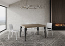  Tavolo Allungabile 140-400x90x77 cm Paxon Premium Tortora Telaio Antracite