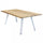 Tavolo Nevis 200x100x74 h cm in Legno Bianco