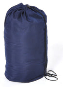 Sacco a Pelo Singolo 190x75 cm in Cotone e Poliestere Blu
