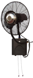 Ventilatore da Parete con Nebulizzatore ad Acqua Jessen o Fresh Nero