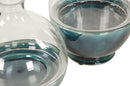 Vaso ciotola con vetro cm Ø22xh20