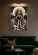 Stampa con LED su Tela Laccata con Cornice Venus 70x4x100 cm in Abete e Tela e Plastica      