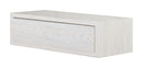 Mensola da Parete 1 Cassetto 45x13,4x20 cm in Fibra di Legno Lego Rovere Sbiancato