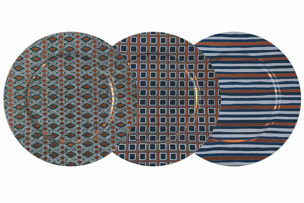 prezzo Set 6 Sottopiatti in Metallo Ø33 cm Villa d'Este Home Tivoli Geometric