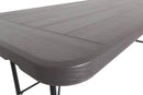 Tavolo Catering Rettangolare Pieghevole 180x75,5x74cm Menzi Marrone