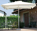 Ombrellone da Giardino 3x3 m Palo Ø48 mm in Alluminio Vorghini ConTract Bianco e Ecrù