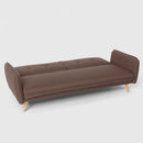 Divano Letto Clic Clac 186x85x80 cm in Tessuto Marrone