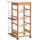 Carrello da Cucina 1 Cassetto 4 Cestelli 47x37x83 cm in Legno Marrone