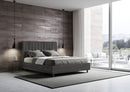 Letto Matrimoniale Agueda Grigio Varie Misure