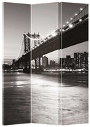 Paravento Separè 3 Pannelli 120x180cm Tela Stampata Tosini Ponte di Brooklin