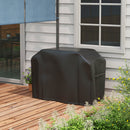 Copertura Barbecue Rettangolare 124x61x91 cm in Tessuto Oxford con Cinghia e Chiusure Nero