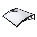 Pensilina Tettoia Modulabile in Policarbonato Compatta Opacizzata 150X100cm Bertozzi Naxos