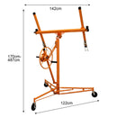 Carrello Alzalastre Alzapannelli 122x142x170-487A cm per Cartongesso Pannelli 120-490 cm Arancione 
