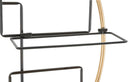 Porta Bottiglie da Muro Decor 63,5x9,5x62 cm in Ferro Oro e Nero