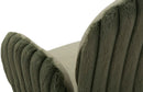 Sedia Stoccolma B Verde Set 2 Pz 64x68x83 cm in Compensato e Spugna e Ferro e Poliestere Verde      