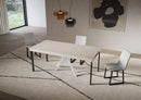 Consolle Allungabile 90-196x40x77 cm Saki Small Premium Cashmere Gambe Bianche 