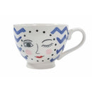 Set 3 Tazze 15x11,5x9 cm in Ceramica VdE Tivoli 1996 Vis a vis