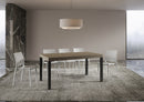  Tavolo Allungabile 160-264x90x77 cm Everyday Tortora Gambe Antracite