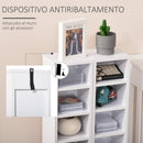 Set 2 Librerie Scaffale porta CD e DVD 21x22,5x88,5 cm a 12 Ripiani Totali per 204 CD