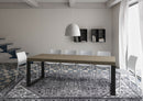 Tavolo Allungabile 120/380x90 cm Tecno Premium Tortora Gambe Antracite      