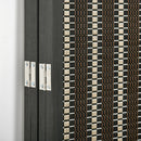 Paravento Separè Divisorio 4 Pannelli 180x1,9x180 cm in Bambù e Legno Marrone e Nero