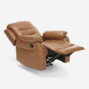 Poltrona Relax Reclinabile Manuale 100x72x74 cm in Similpelle Marrone