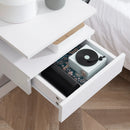 Set 2 Comodini Sospesi 35x32x22,5 cm in Legno Bianco