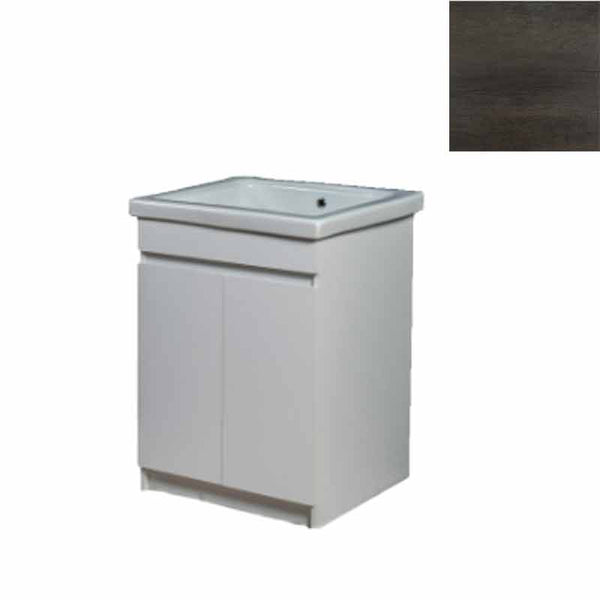 prezzo Mobile Lavatoio in Ceramica 2 Ante e Strofinatoio Integrato 60x60x86A cm Olmo Scuro