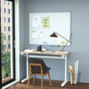 Scrivania Regolabile in Altezza con Regolazione Manuale a Manovella 120x60x72-117 cm  Bianco