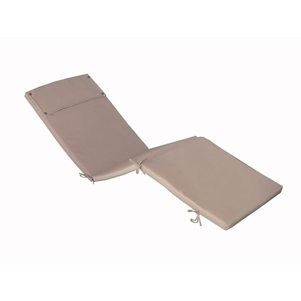 Cuscino Real Lettino 194,5x59x4 cm in Poliestere Tortora online