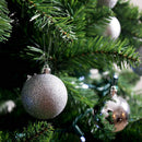 Set 48 Palline Decorative Ø 7 cm per Albero di Natale Argento