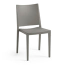 Set 4 Sedie 46x56x82 cm Mosk polipropilene grigia