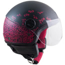 Casco Jet per Scooter Visiera Sagomata CGM Praga 109G Nero Opaco Varie Misure