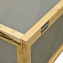 Serra da Giardino per Piante Ortaggi Fiori con Struttura in Legno 100x66x40 cm 