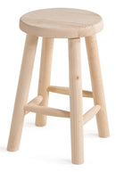 Sgabello Bar in Legno Abete Grezzo Fumer Bar 45