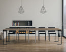 Consolle Allungabile 90-300x40x77 cm in Nobilitato Marrone