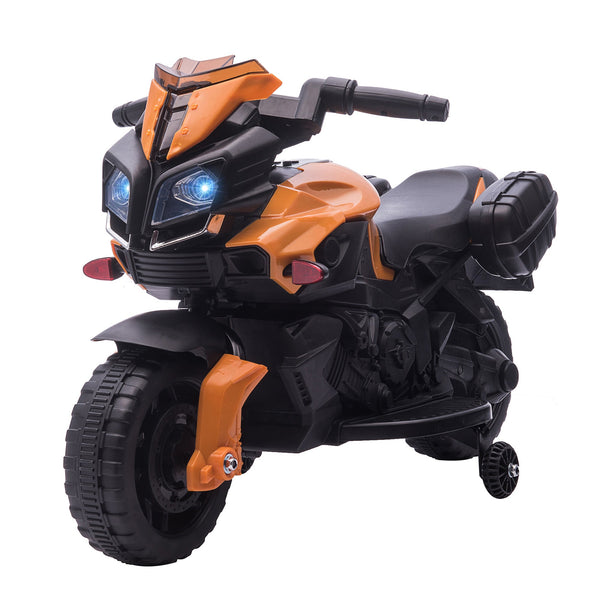 prezzo Moto Elettrica per Bambini 6V con Fari e Clacson Arancio