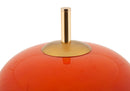 Lampada da Tavolo Oldy 30x16x53 cm in Ferro e Vetro Oro e Arancione      