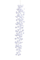 Set 4 Fili Palline Decorative per Albero di Natale Cadenti H120 cm 