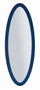 Specchio da Muro Oslo Blu 55x2x150 cm in MDF e Vetro e Specchio Blu