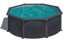 Piscina Rotonda Fuori Terra Ø350xh120 cm in Acciaio e PVC Gre Kea