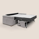 Divano Letto 3 Posti 200x100x95 cm in Tessuto Grigio Chiaro