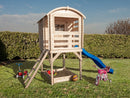 Castello con Casetta e Scivolo per Bambini 163x118 cm in Legno Joy