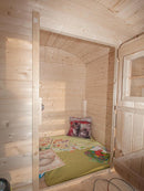 Castello con Casetta e Scivolo per Bambini 163x118 cm in Legno Joy
