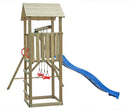 Torre con Altalenta 2 Posti e Scivolo 320x280x265 cm in Legno