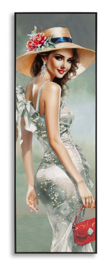 Dipinto su Tela Laccato Elegant con Cornice 52x4,5x152 cm in Pino e Tela e Plastica prezzo