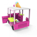 Casetta Gioco per Bambini Food Truck 130x108xh 134,5 h cm in Plastica Multicolor