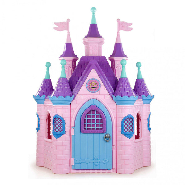 Casetta Gioco per Bambini Super Palazzo 123x100x102 h cm in Plastica Multicolor sconto